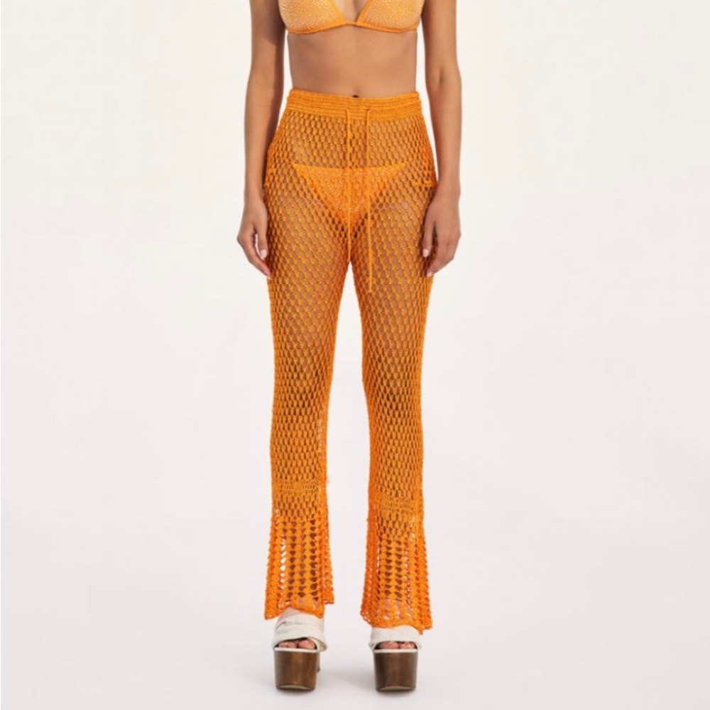 NEW WITH TAGS! Cult Gaia Iriel Knit Crochet Pants Size S